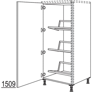 nobilia Highboard fuer Getraenkekisten NHSGTKF60 56704
