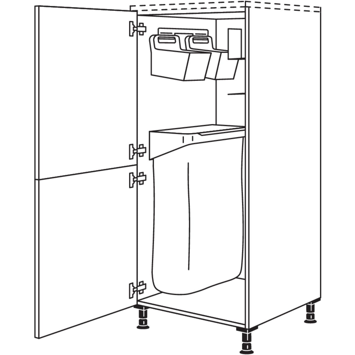 Nobilia Highboard mit Ordnungssystem Laundry-Area HDOS50 28575