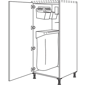 nobilia Highboard mit Ordnungssystem Laundry-Area HOSF50 21503