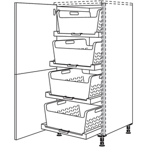 Nobilia Highboard mit Waeschekorb-Tablar Laundry-Area NHSWTAB60 55567