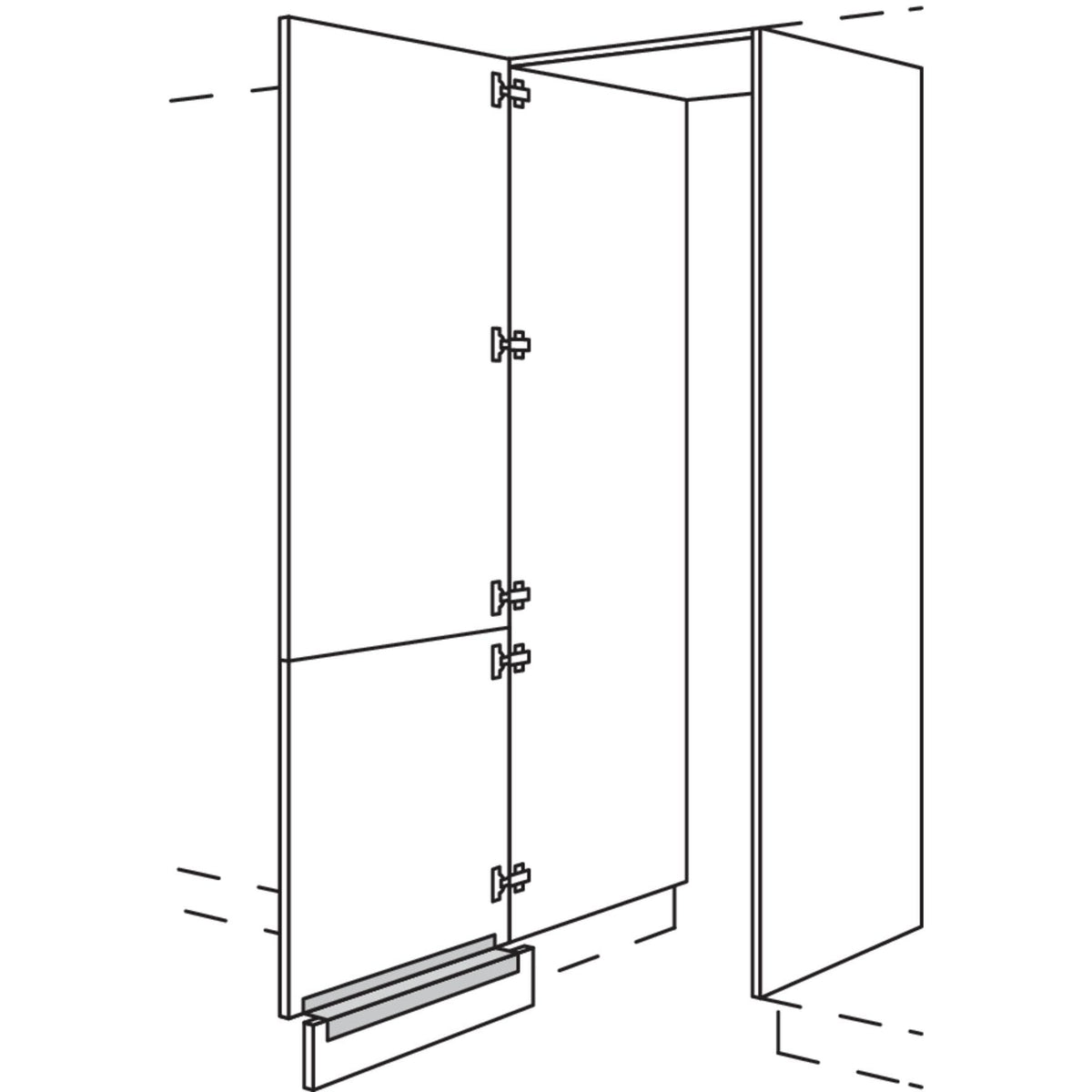 Nobilia Hochschrank-Durchgangstuer HDWDT60-1 56626