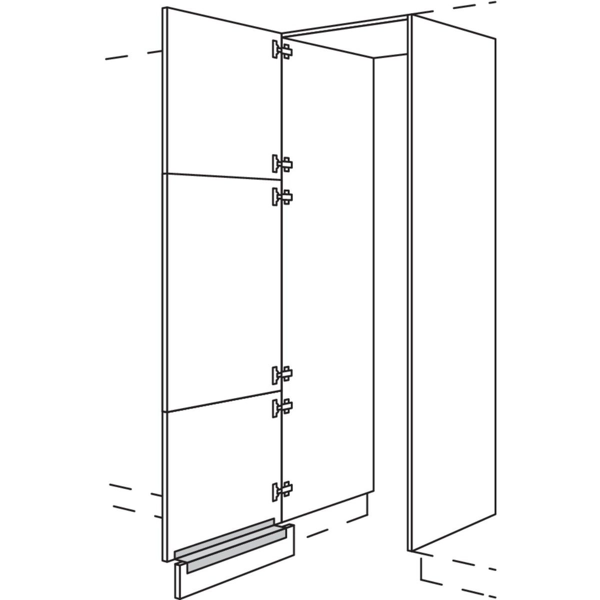 Nobilia Hochschrank-Durchgangstuer HWDT60-3 56661