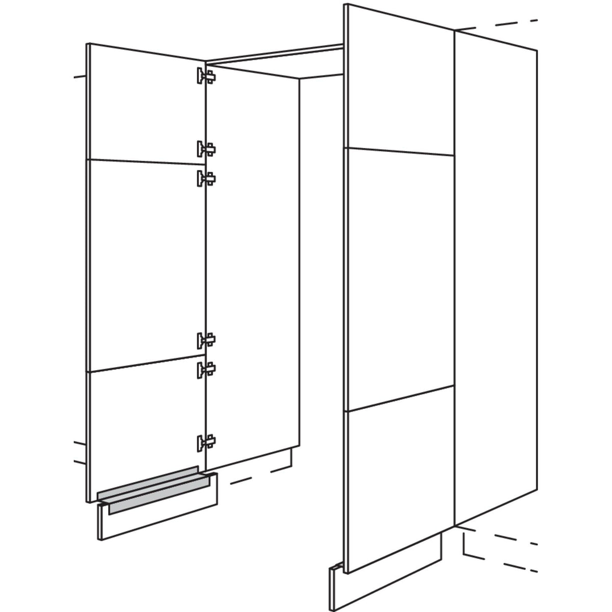 Nobilia Hochschrank-Durchgangstuer HWDT120-1 56624