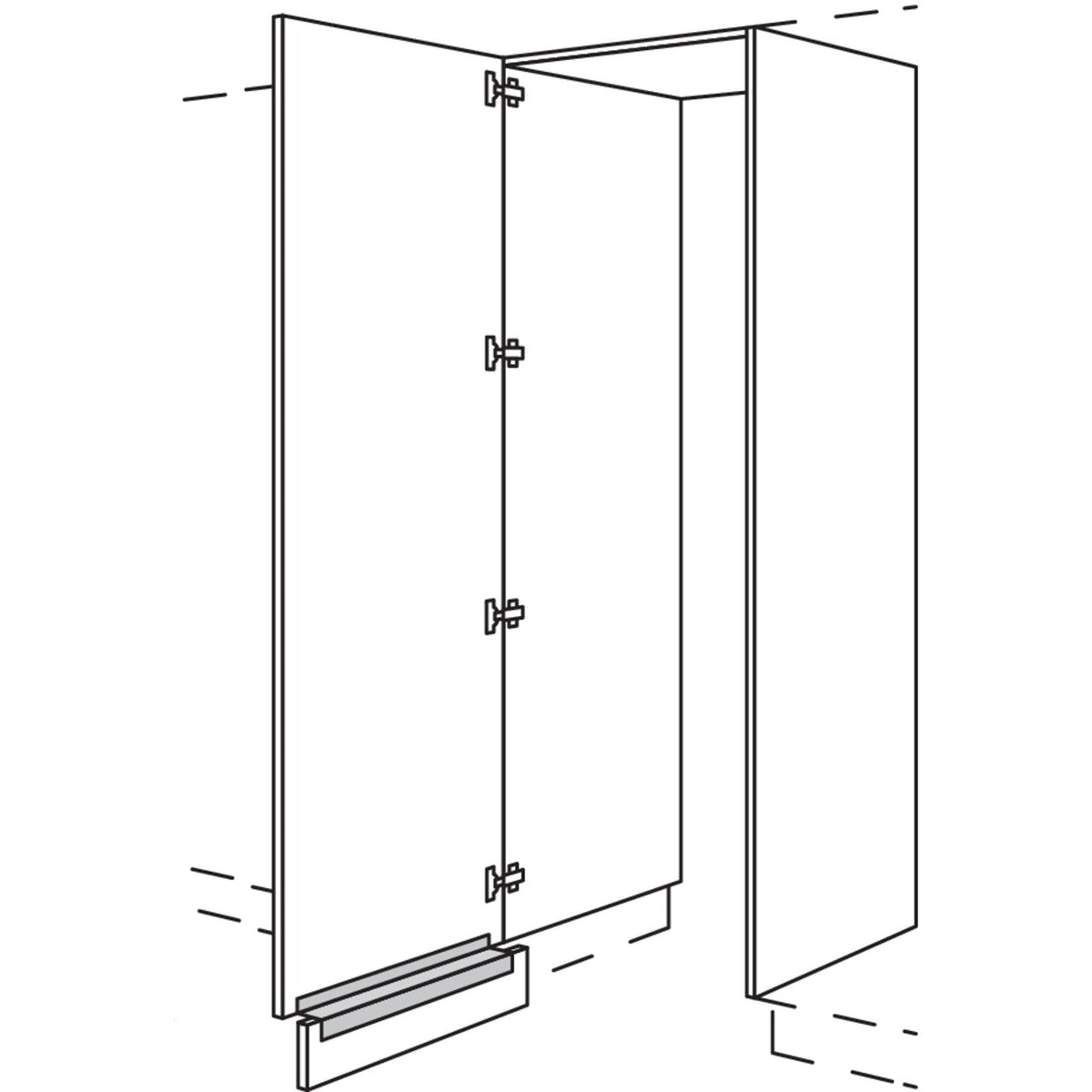 nobilia Hochschrank-Durchgangstuer HWDTF60-1 56601