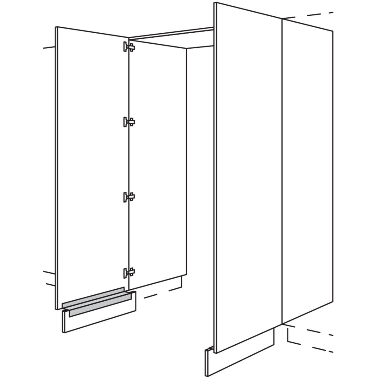 nobilia Hochschrank-Durchgangstuer HWDTF120-1 56604
