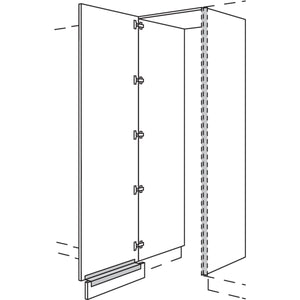 nobilia Hochschrank-Durchgangstuer NHSWDTF60-3 20872