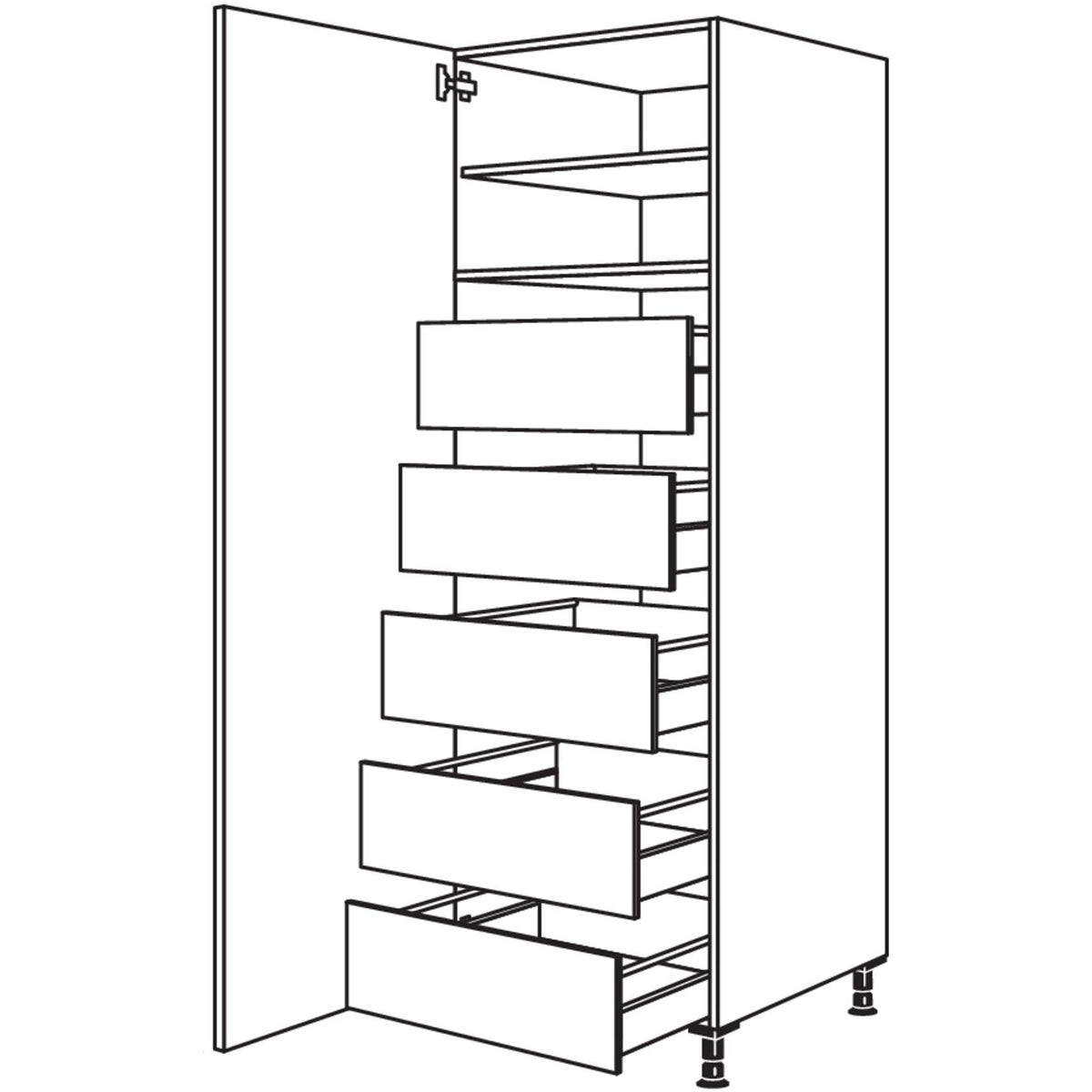nobilia Hochschrank HIF40-1 24043