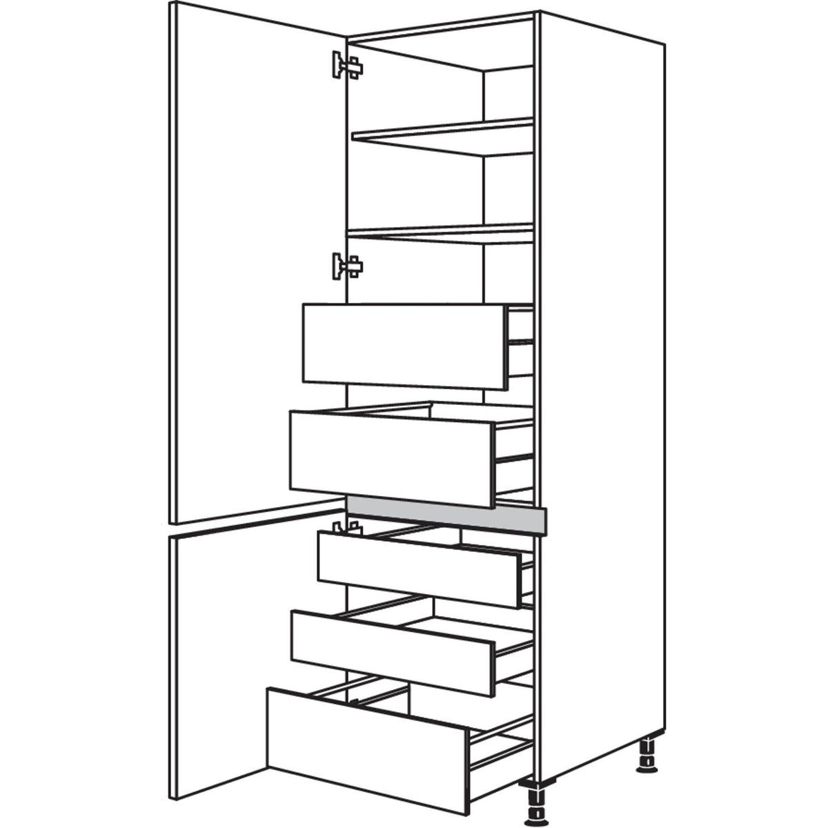 nobilia Hochschrank NHI40-2 36132