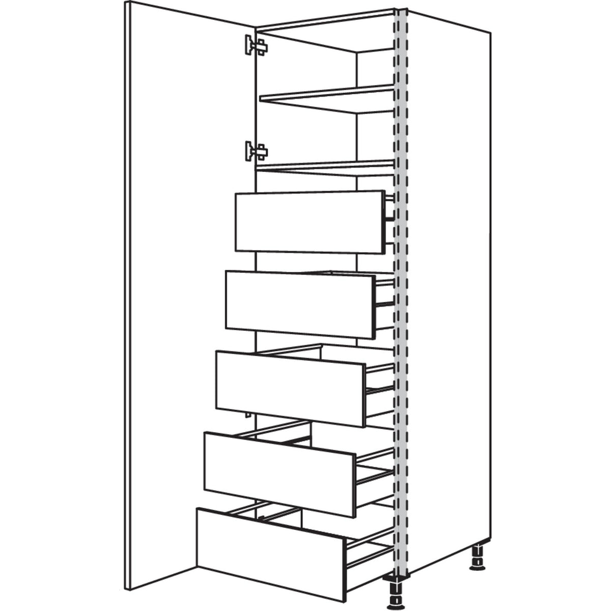 nobilia Hochschrank NHSIF60-2 36280