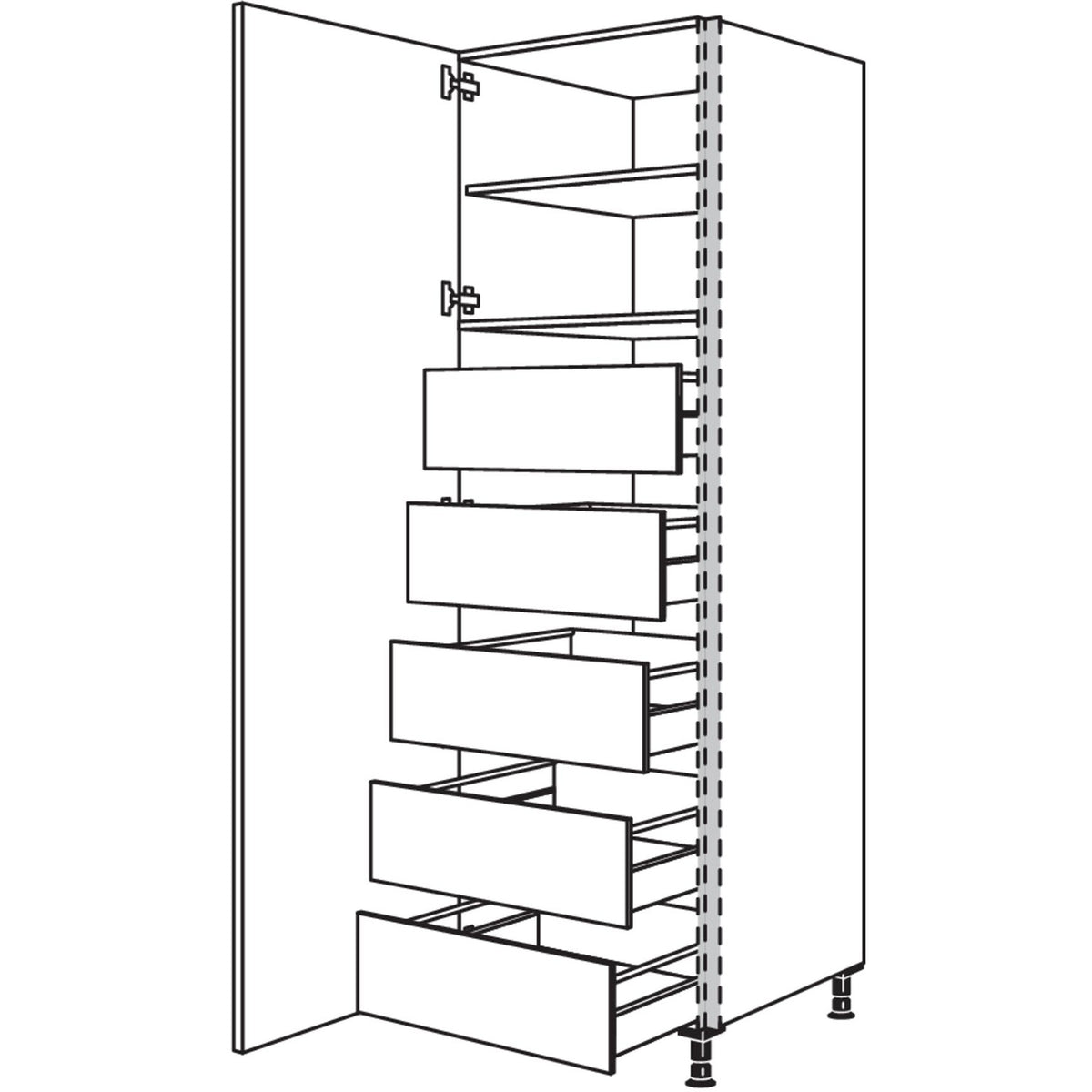 nobilia Hochschrank NHSIF60-3 53260