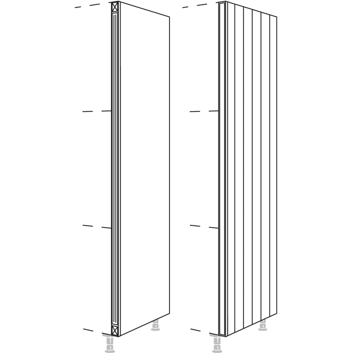 Nobilia Hochschrank-Pilaster- für Hochschränke- Höhe 3 HPI-3 44711