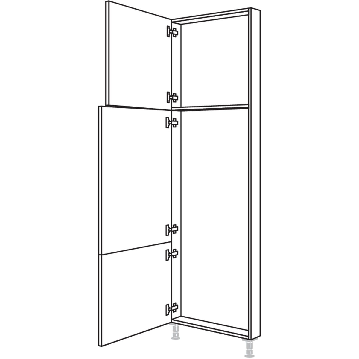 Nobilia Hochschrank-Rahmenteil HRT50-3 43455