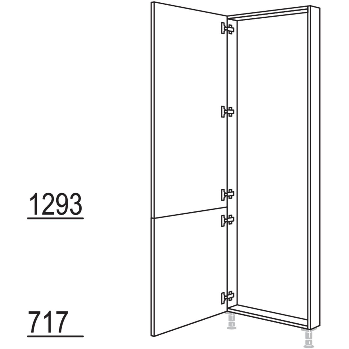 Nobilia Hochschrank-Rahmenteil HRTD30-1 20433