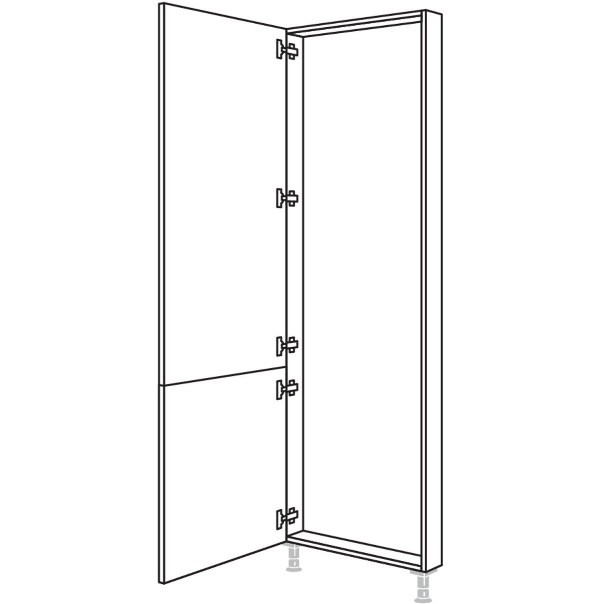 Nobilia Hochschrank-Rahmenteil HRTD30-2 31433