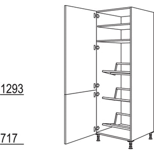 Nobilia Hochschrank fuer Getraenkekisten HDGTK60-1 24077