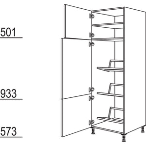 Nobilia Hochschrank fuer Getraenkekisten HGTK60-1 24076