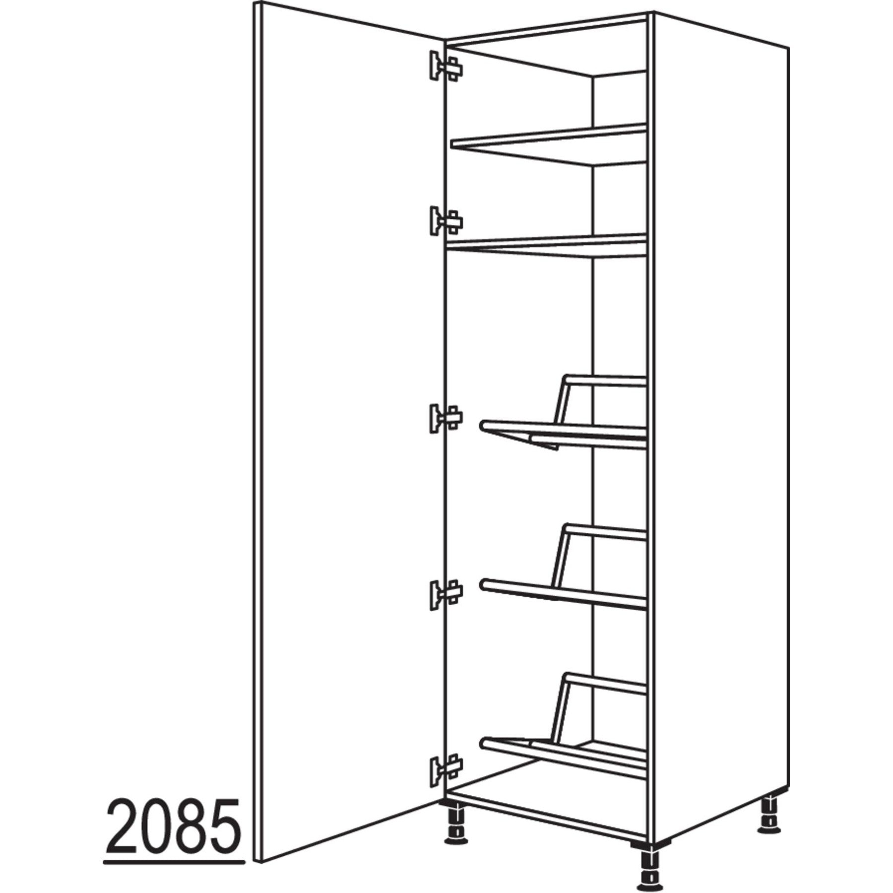 nobilia Hochschrank fuer Getraenkekisten HGTKF60-2 35085