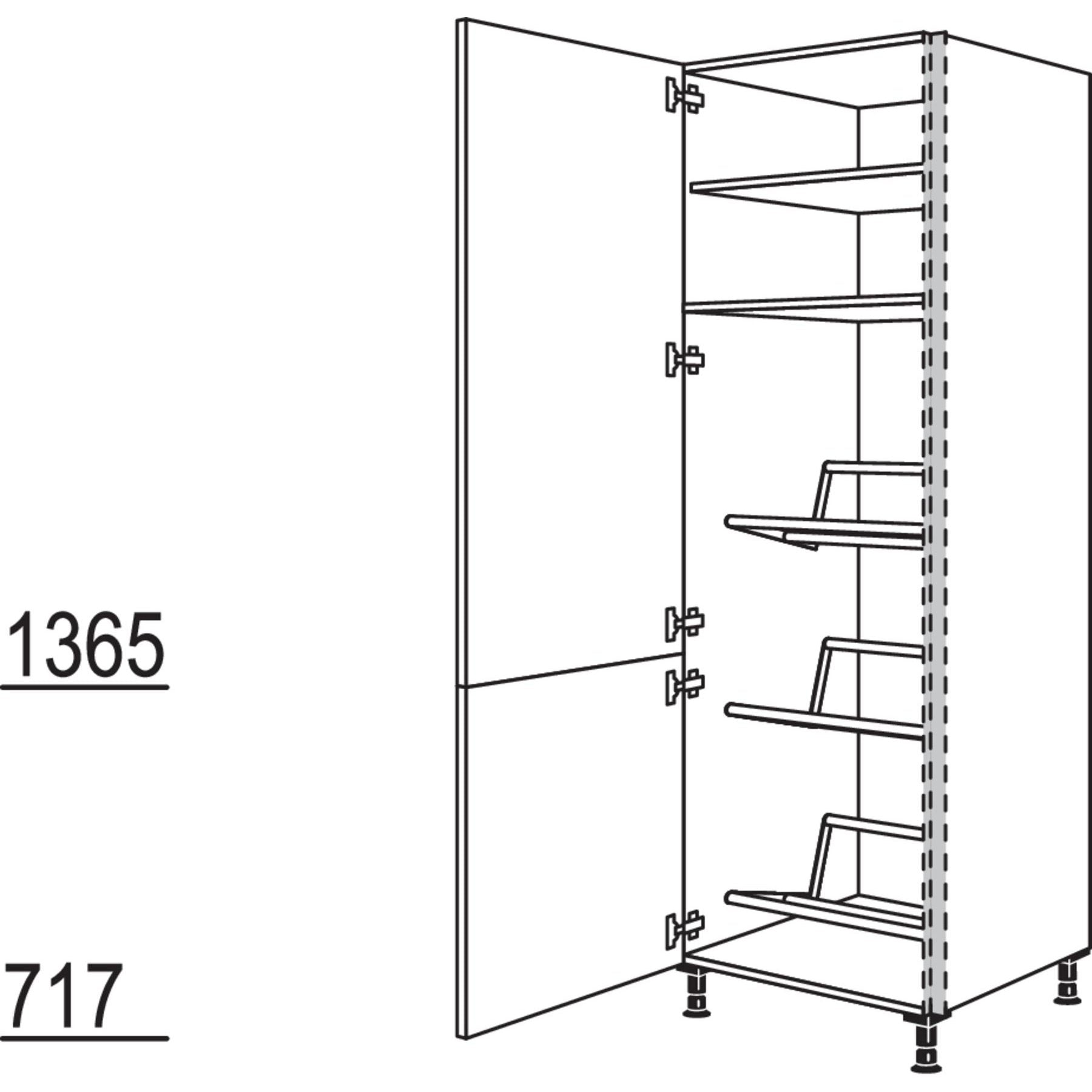 nobilia tall cabinet for drinks crates NHSGTK60-2 60 cm
