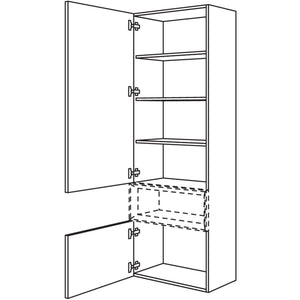 Nobilia Hochschrank fuer Regaleinsatz Case HBCU60-202 67980
