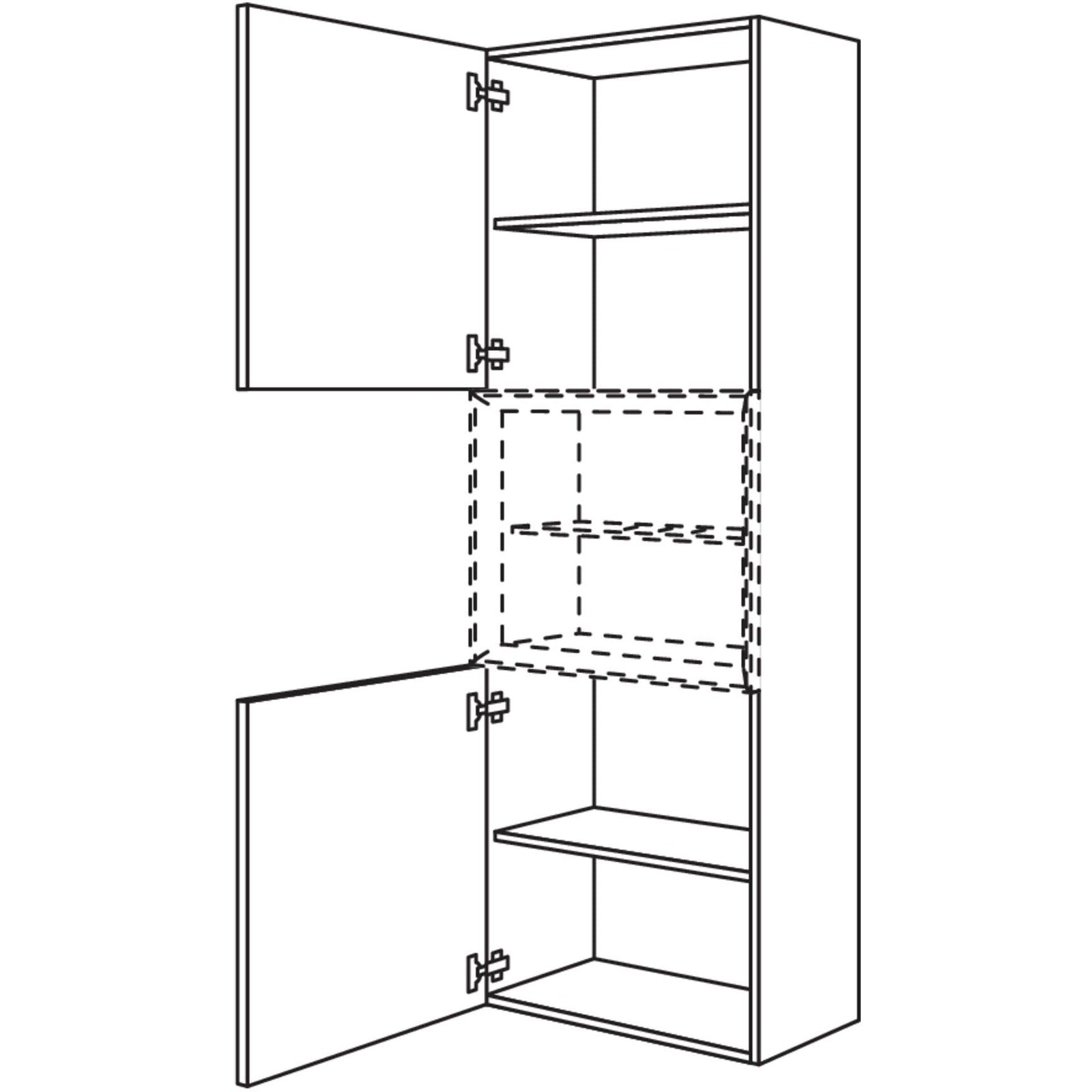 nobilia tall cabinet for shelf insert Case HBDCM30-202 30 cm