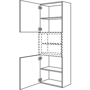 Nobilia Hochschrank fuer Regaleinsatz Case HBDCM30-202 67981