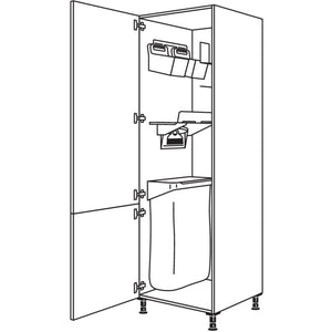 Nobilia Hochschrank mit Ordnungssystem Laundry-Area HDOS50-3 43041