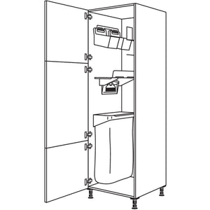 Nobilia Hochschrank mit Ordnungssystem Laundry-Area HOS50-3 43039