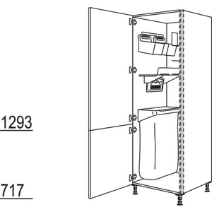 Nobilia Hochschrank mit Ordnungssystem Laundry-Area NHSOS50-1 21172