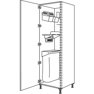 nobilia Hochschrank mit Ordnungssystem Laundry-Area NHSOSF50-3 53148