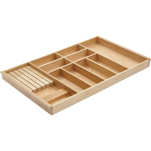Nobilia Holz-Besteckeinsatz Buche mit Messerblock BE-M60H 36036
