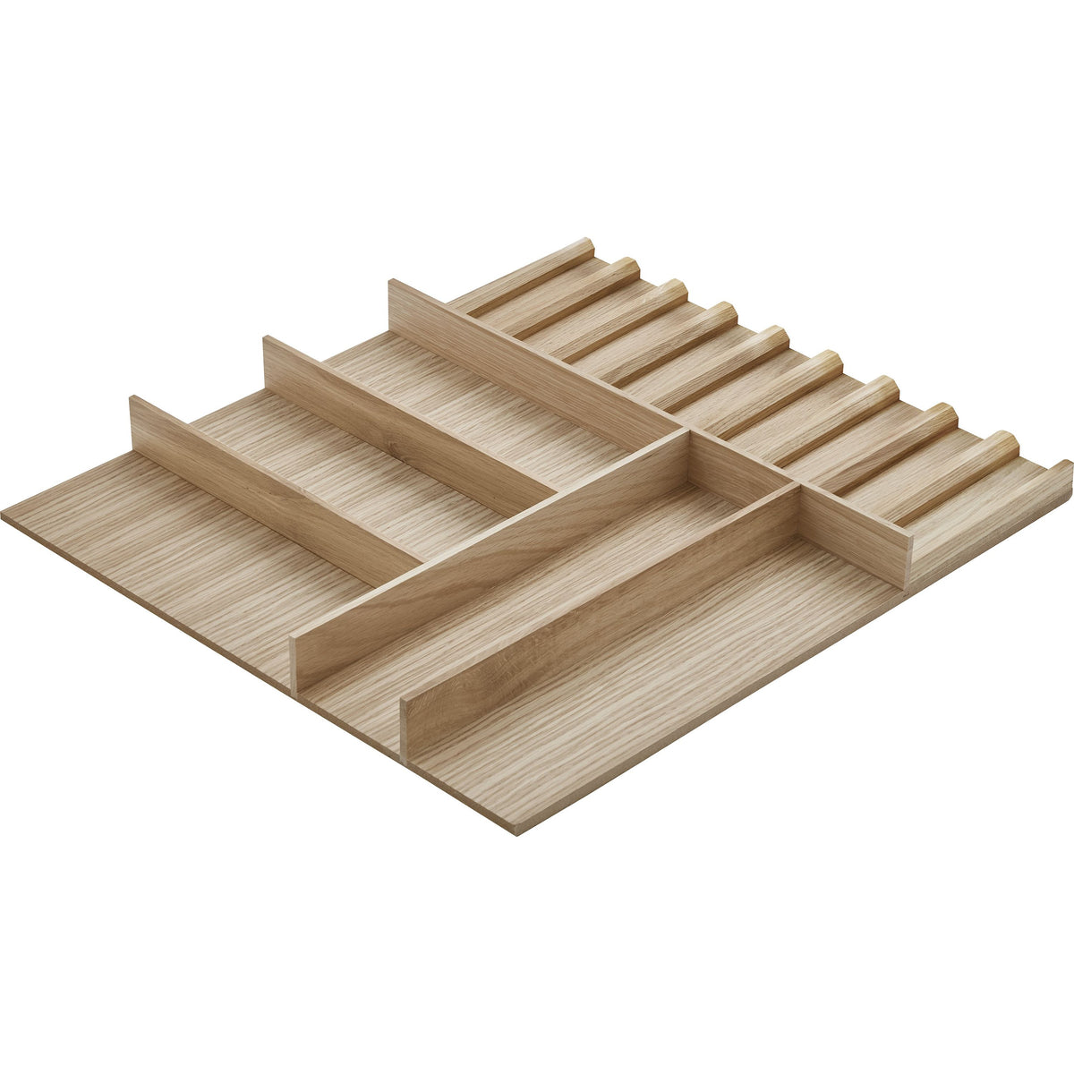 nobilia Holz-Besteckeinsatz Eiche mit Einsatz fuer Gewuerzbehaeltnisse bis max- - BE-GMS90E 12409