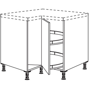 Nobilia Karussell-Eckschrank UEDK90 21093