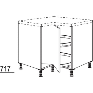 Nobilia Karussell-Eckschrank UEDK90 21093