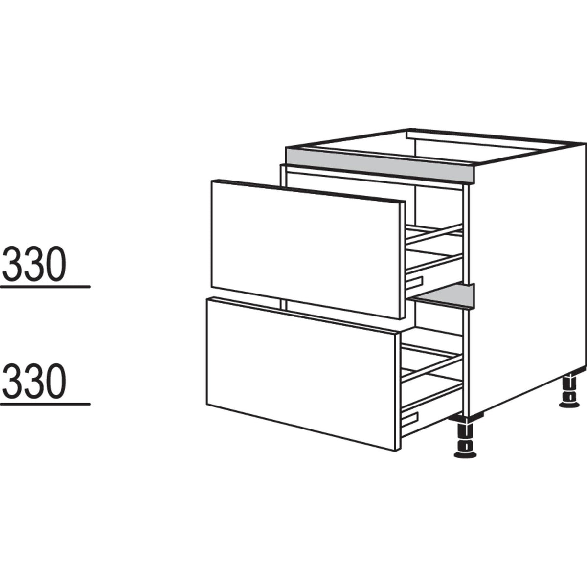 Nobilia Kochstellenschrank NK2A100 52360