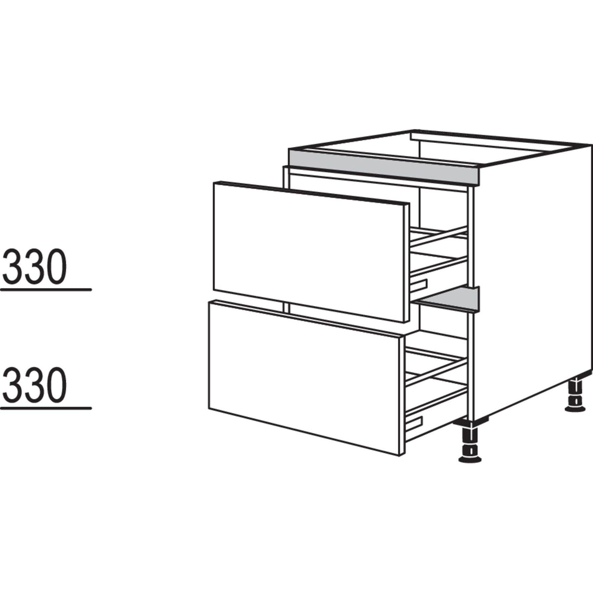 Nobilia Kochstellenschrank NK2A60 52350