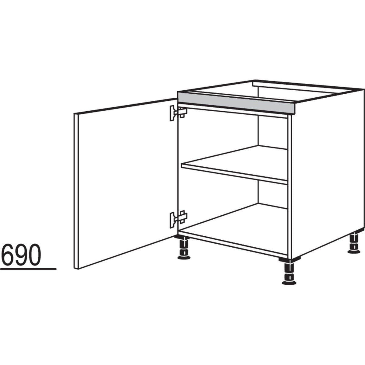 Nobilia Kochstellenschrank NK60 52066