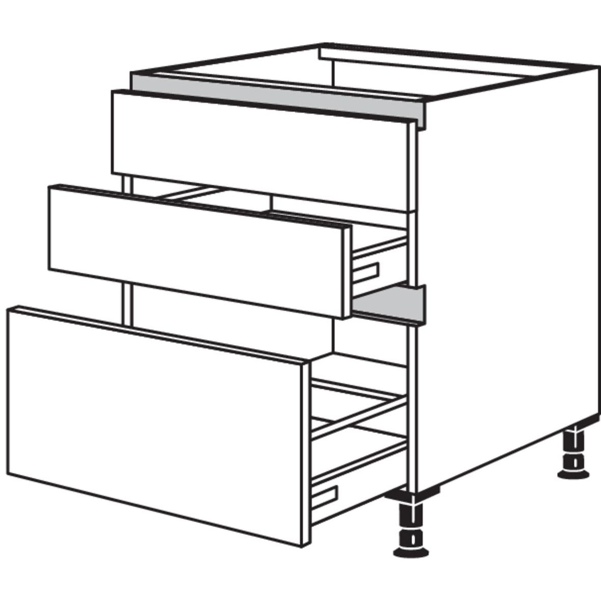 Nobilia Kochstellenschrank NKSA90 51319