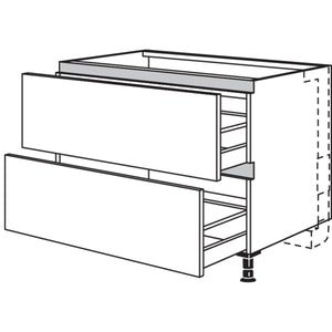 nobilia Kochstellenschrank fuer Panorama-Kochfeldabzug mit vertikalem Motor NKMP2A90 54329