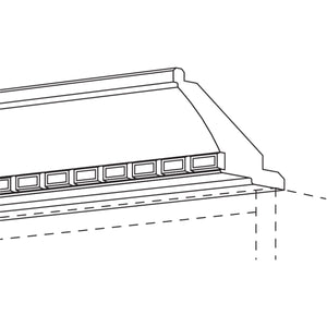 Nobilia Kranzleiste- Landhaus-Profil KLL 903