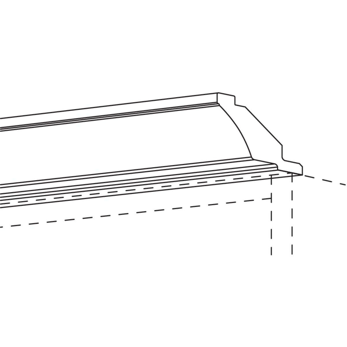 Nobilia Kranzleiste- Landhausprofil- furniert KLF 914