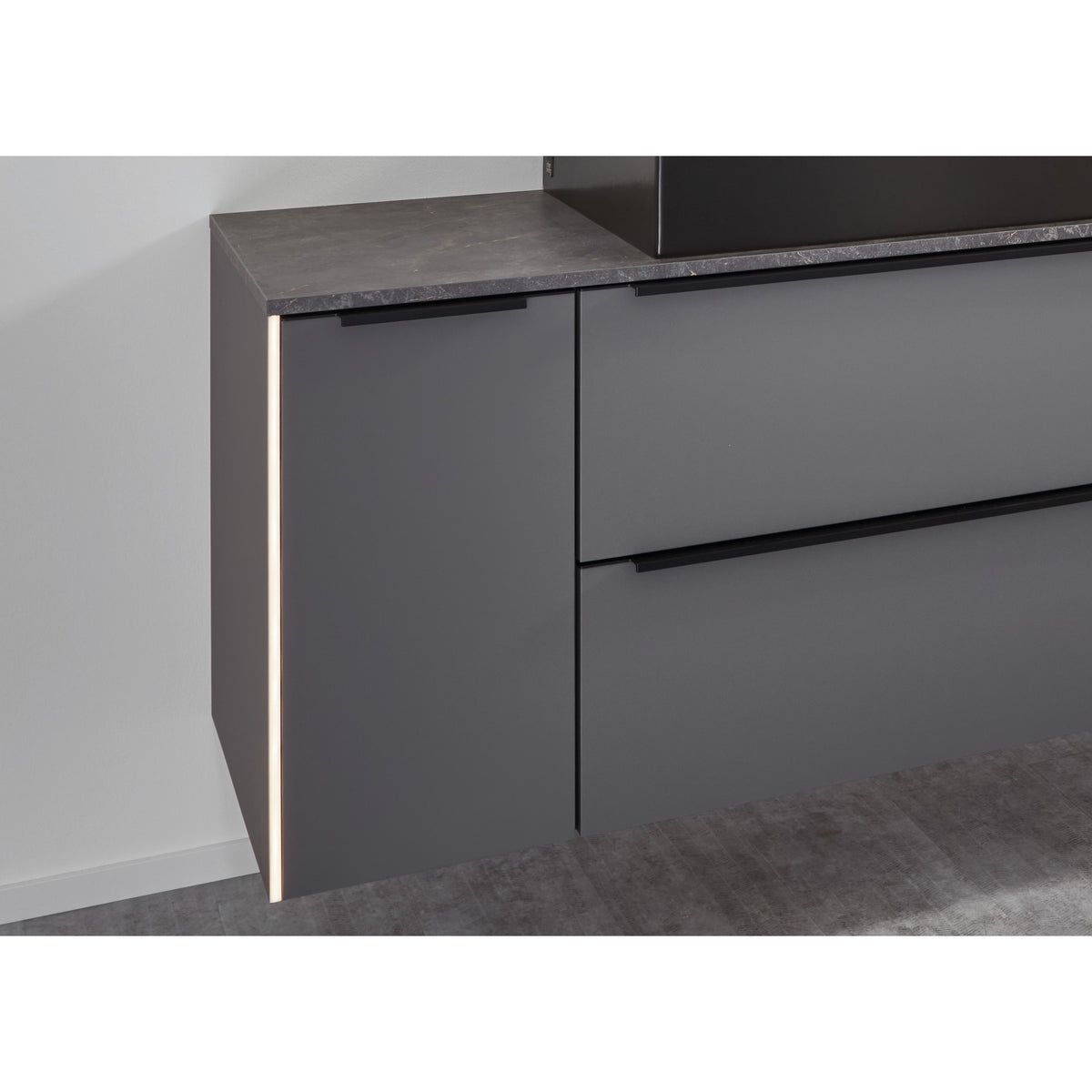 nobilia LED Beleuchtungsprofil fuer 10 mm Wangen LPW10-36 15912