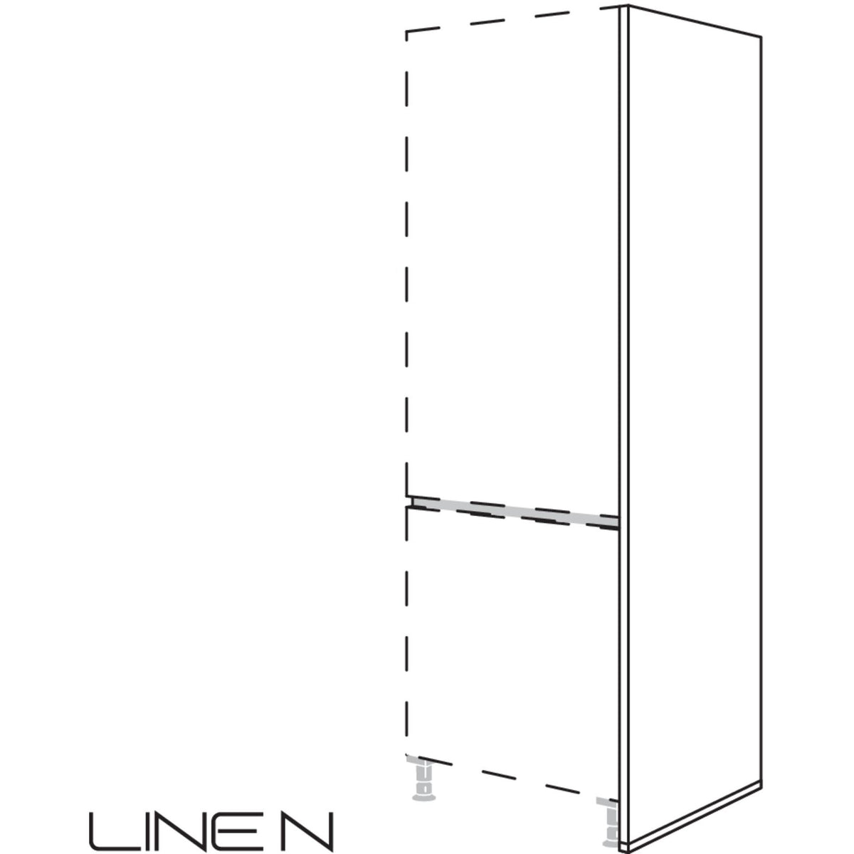 Nobilia LINE N-Abschlusswange NHWA25-1 25310