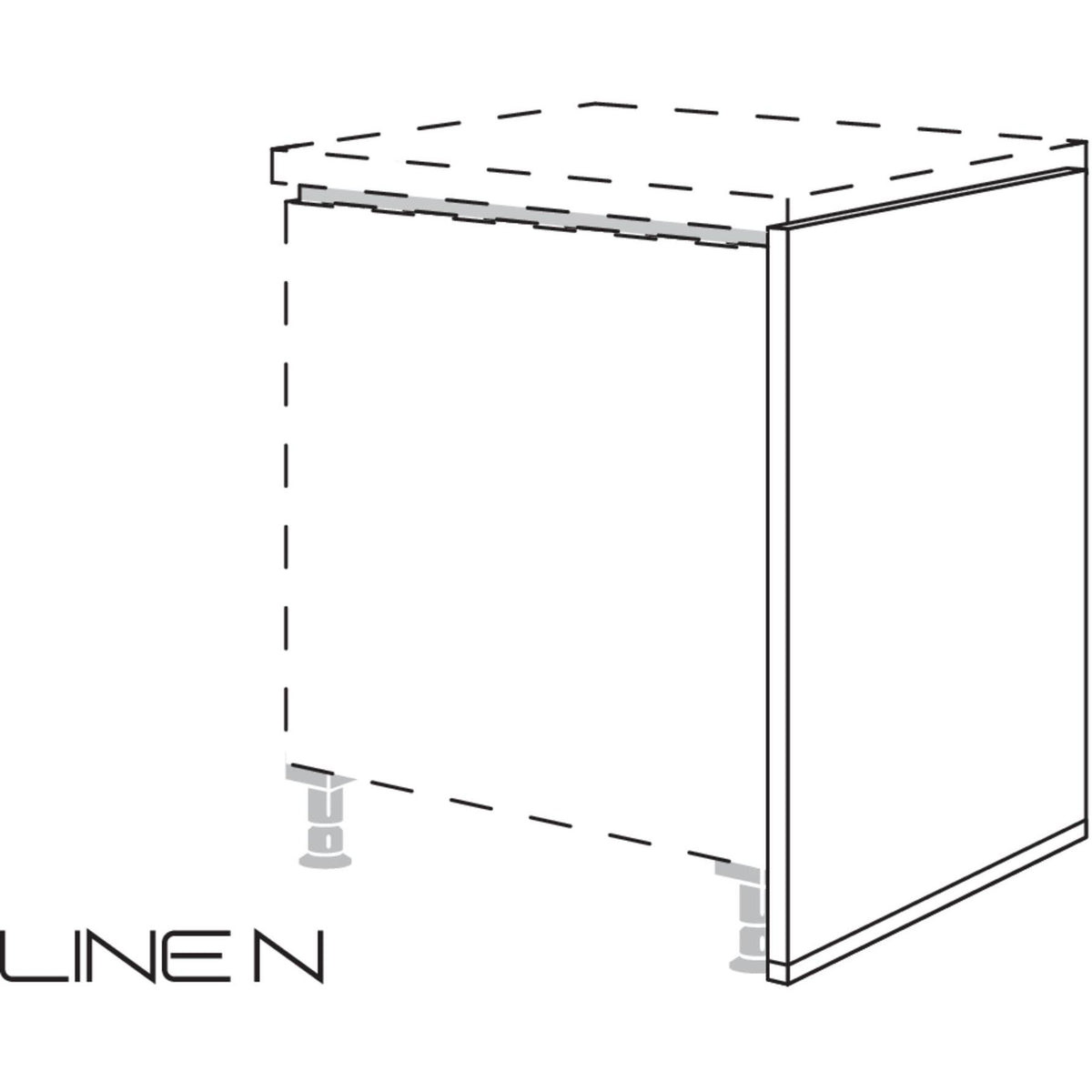 Nobilia LINE N-Abschlusswange NUWA50 55902