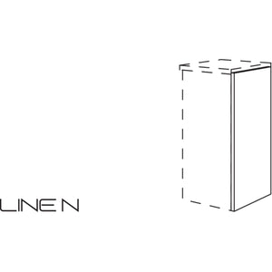 Nobilia LINE N-Abschlusswange für Badezimmer-Sideboard in Korpushöhe NBSW10-72 10792