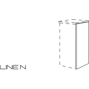 Nobilia LINE N-Abschlusswange fuer Badezimmer-Sideboard in Korpushoehe NBSW10-72 10792