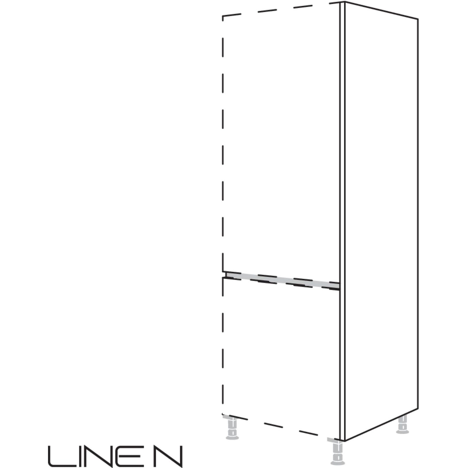 nobilia LINE N-Panel final a la altura del cuerpo NHWK10-1