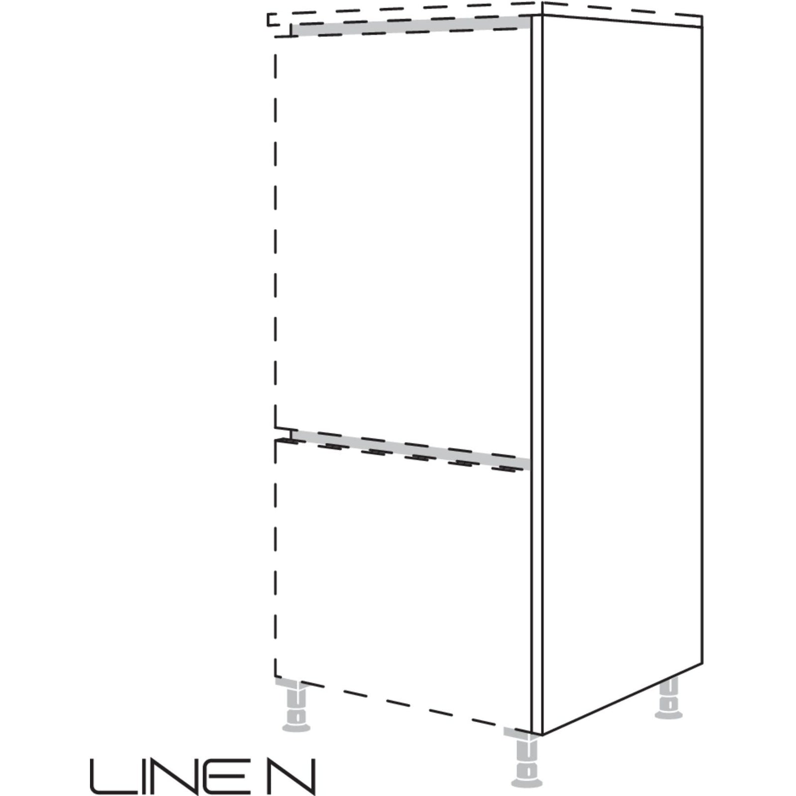 nobilia LINE N-Panel final a la altura del cuerpo NHWK16