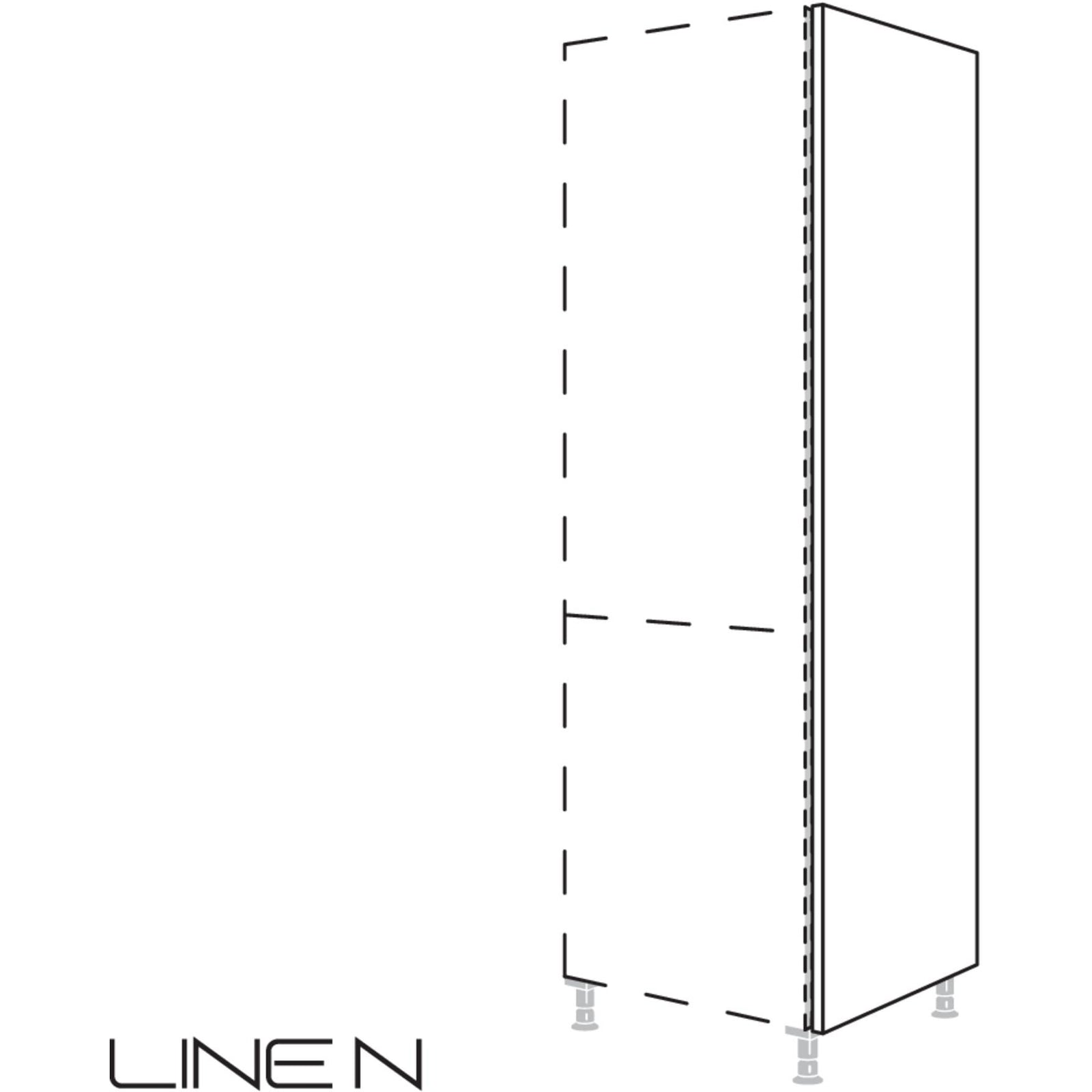 nobilia LINE N end panel at corpus height NHWK16-258