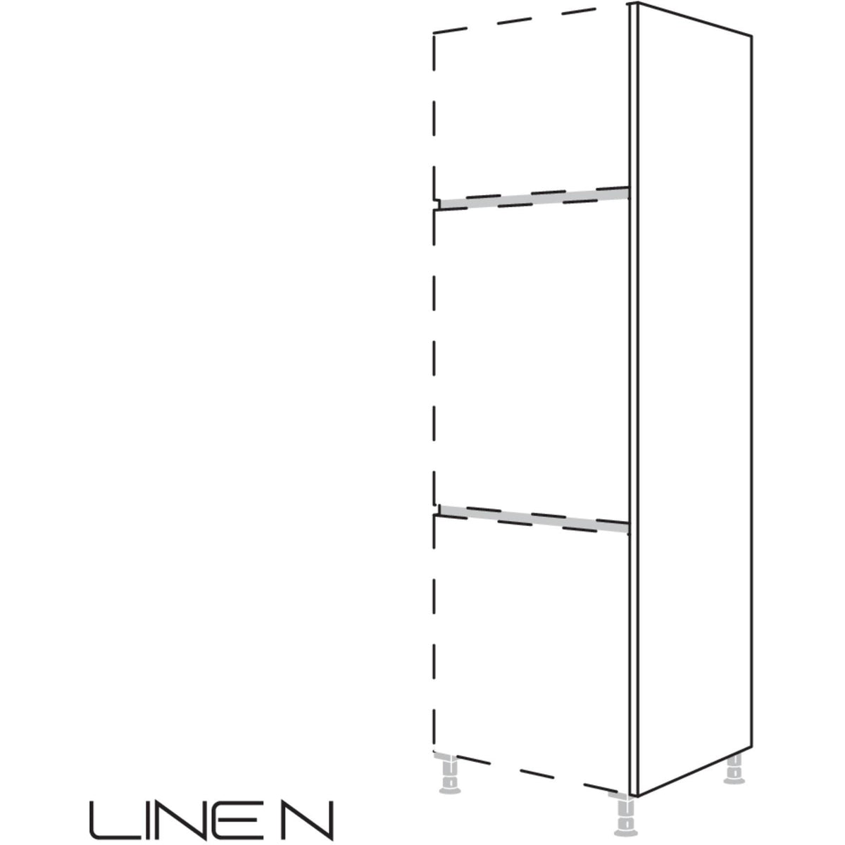 Nobilia LINE N-Abschlusswange in Korpushöhe NHWK50-3 50821