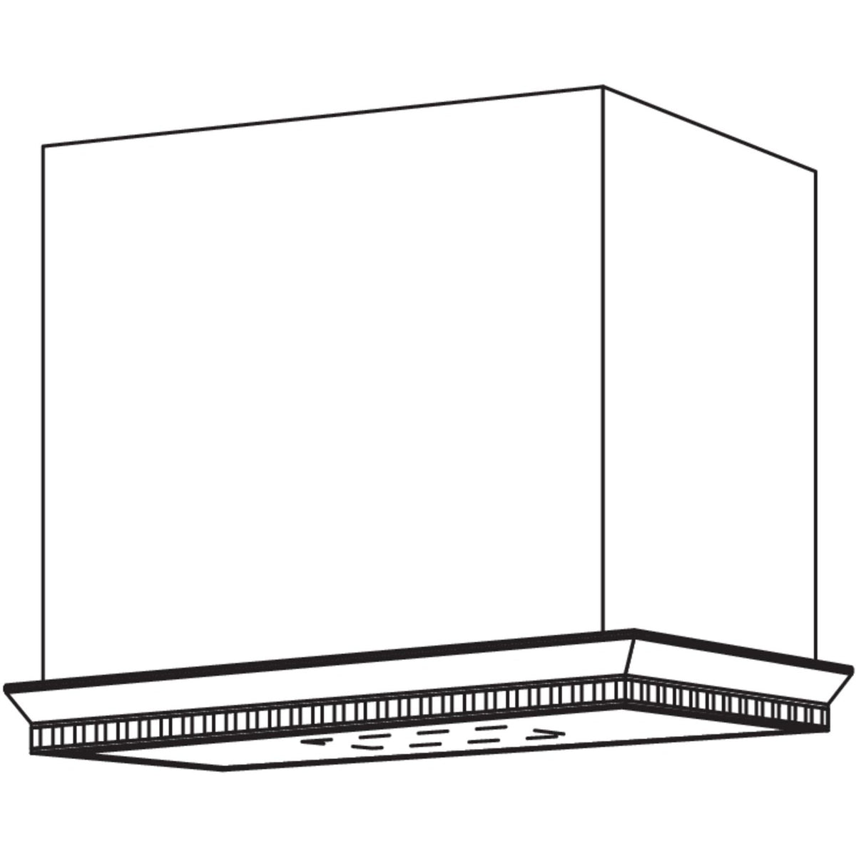 Nobilia Landhaus-Insel-Kamin- freihaengend- mit Kranzgesims fuer KES-LH100 691
